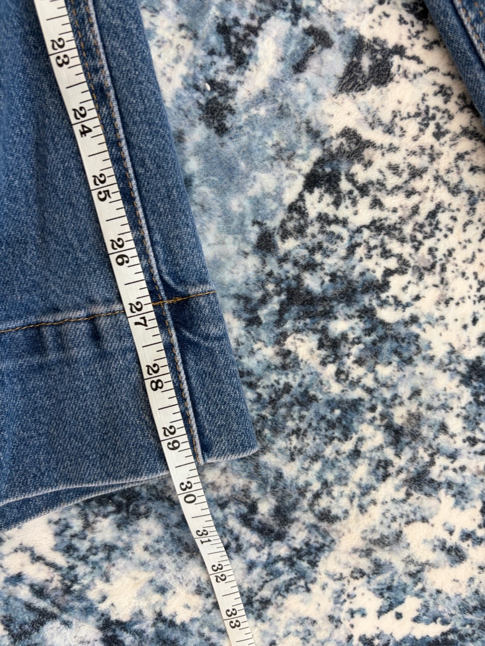 H&M High Rise Wide Leg Crop Jeans Patch Pocket Light Wash Size 0 EUR 32 - Picture 5 of 7